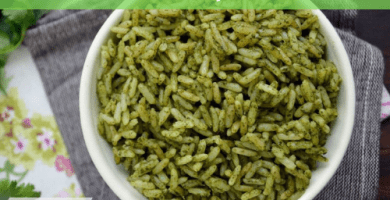 Arroz con espinacas