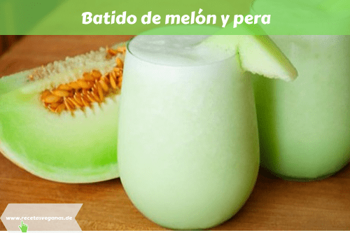 Batido de melón y pera